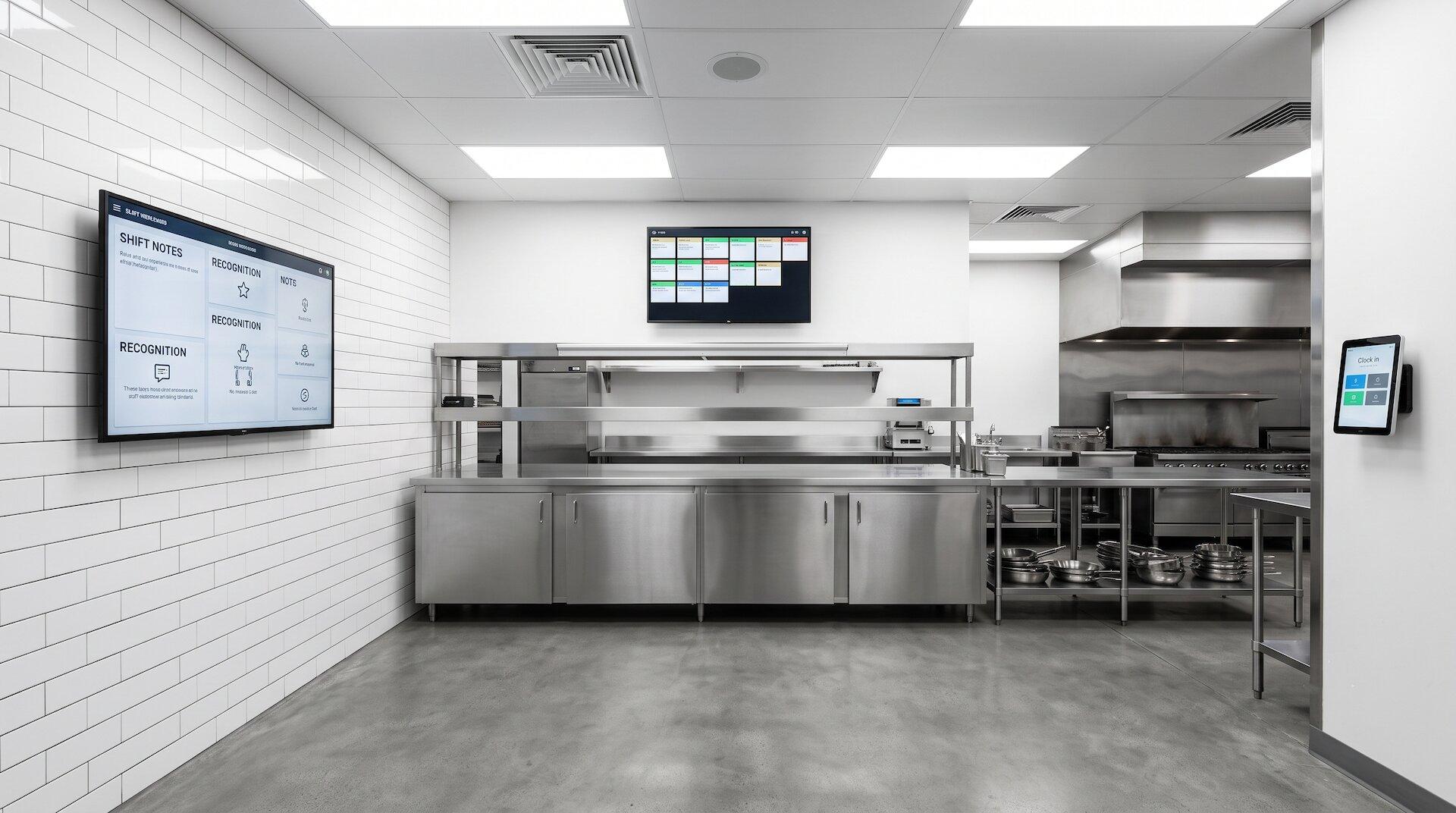 Commercial kitchen back-of-house — ready to be activated.